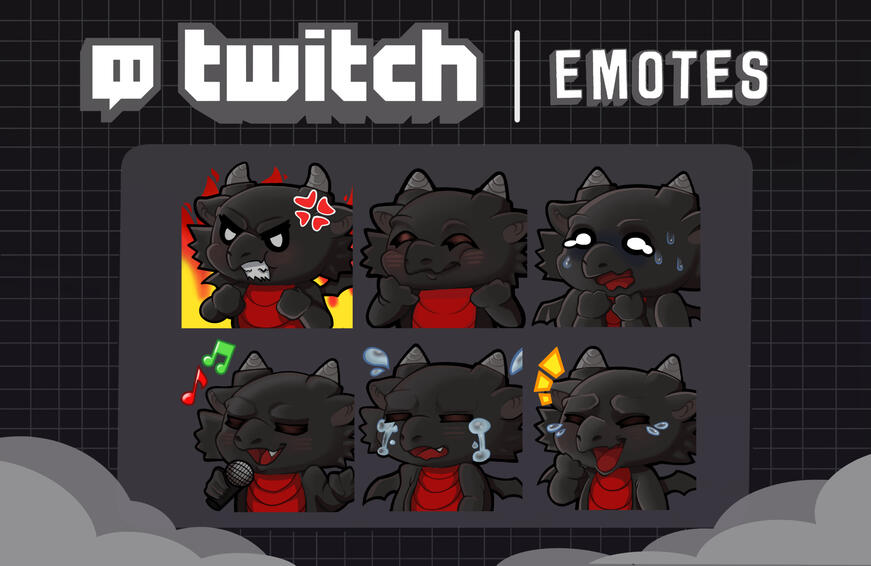 EMOTES TWITCH ------ 6 emotes a 15 $